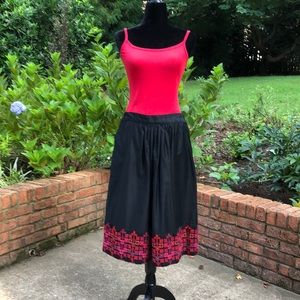 Palestinian needle point embroidery skirt